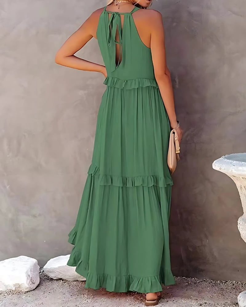 Boho Halter Maxi Dress