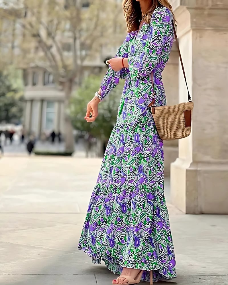 Boho Maxi Dress Pink