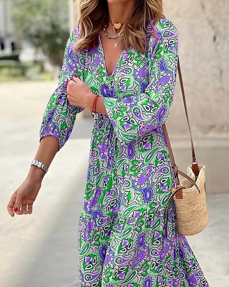 Boho Maxi Dress Pink