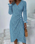 Long Sleeve Black Boho Dress