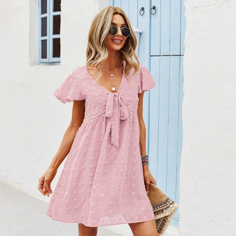 Bohemian Blue Chiffon Dress