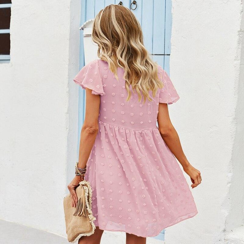 Bohemian Blue Chiffon Dress