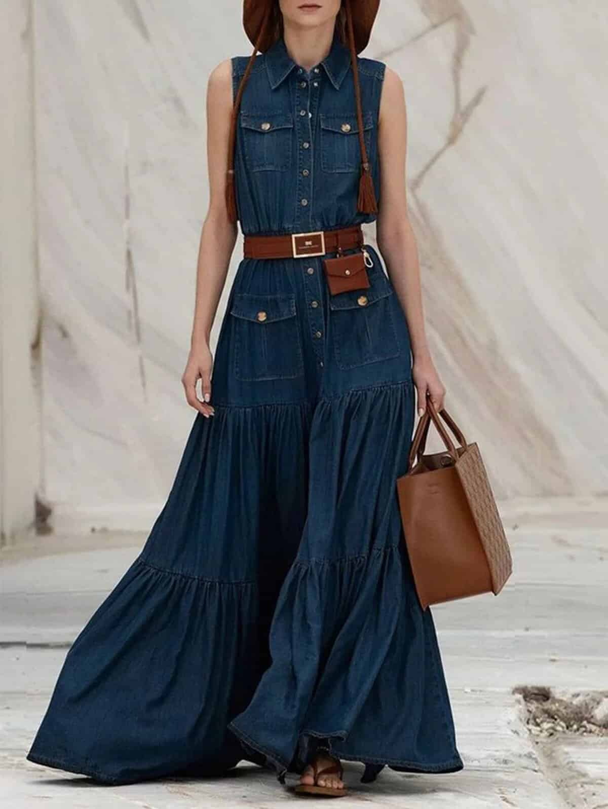 Flowy Western Dress