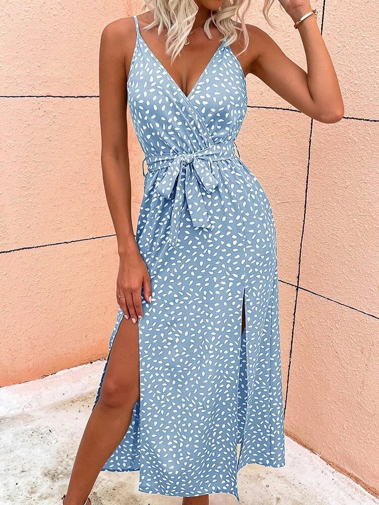 Bohemian Maxi Wrap Dress