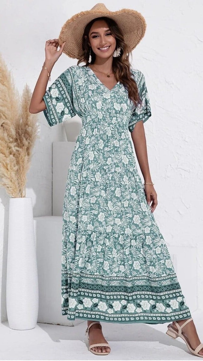 Yellow Flowy Maxi Dress