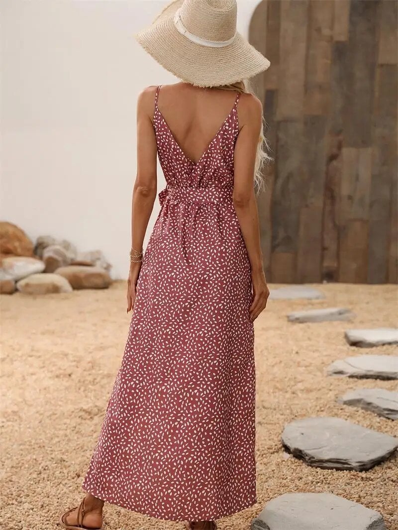 Bohemian Maxi Wrap Dress
