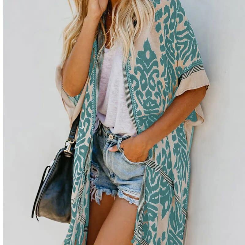 Blue Kimono Cardigan