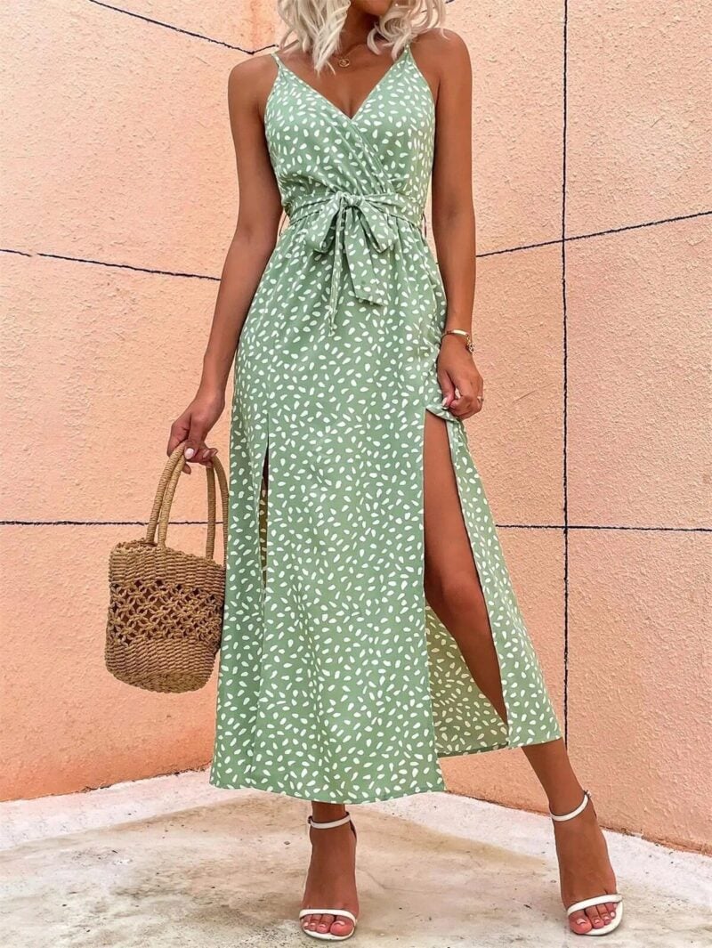 Bohemian Maxi Wrap Dress