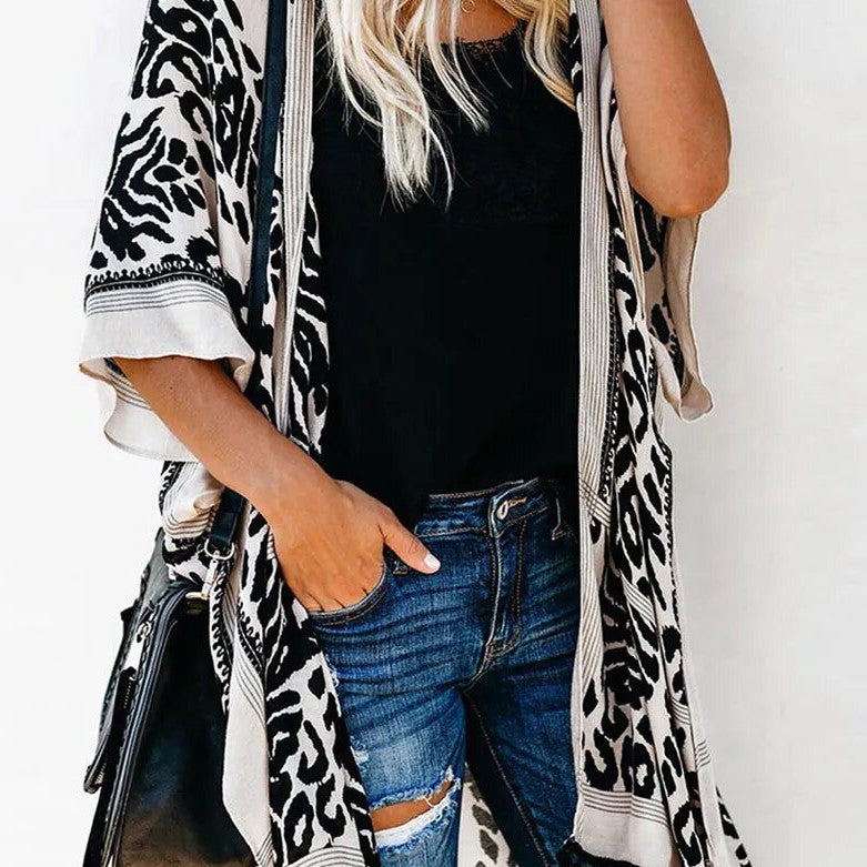Blue Kimono Cardigan
