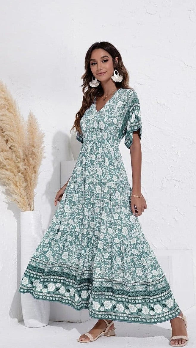 Yellow Flowy Maxi Dress