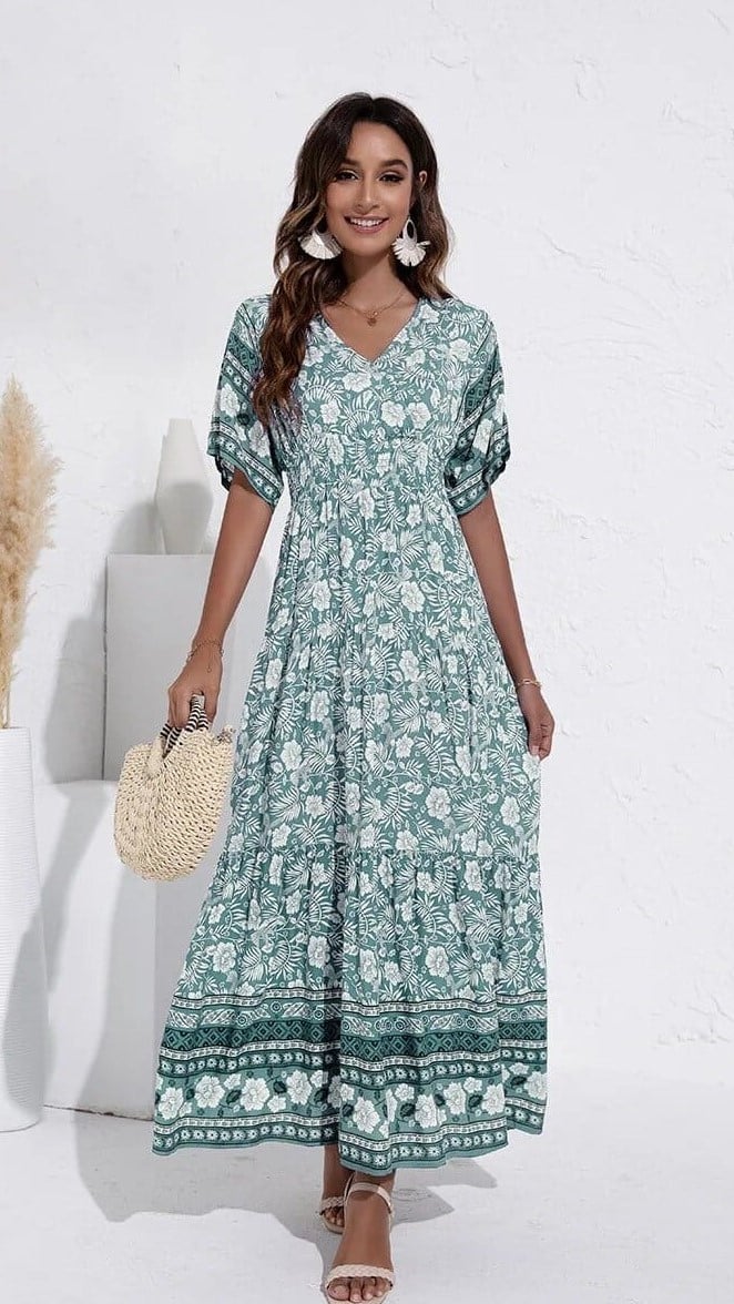 Yellow Flowy Maxi Dress