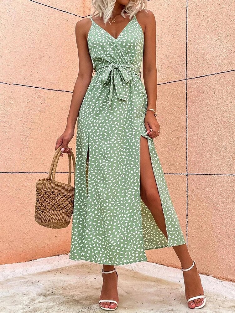Bohemian Maxi Wrap Dress