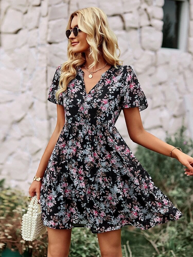 Cream Bohemian Maternity Dress