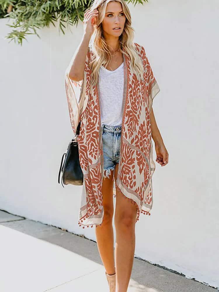 Blue Kimono Cardigan