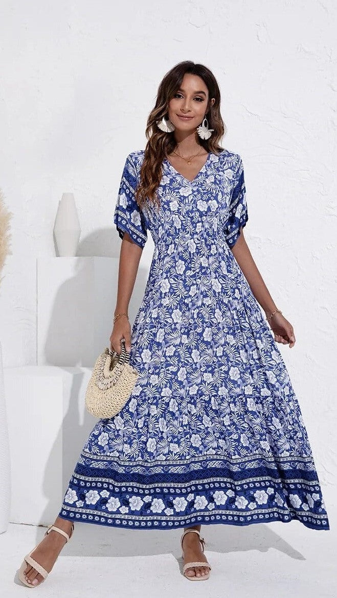 Yellow Flowy Maxi Dress