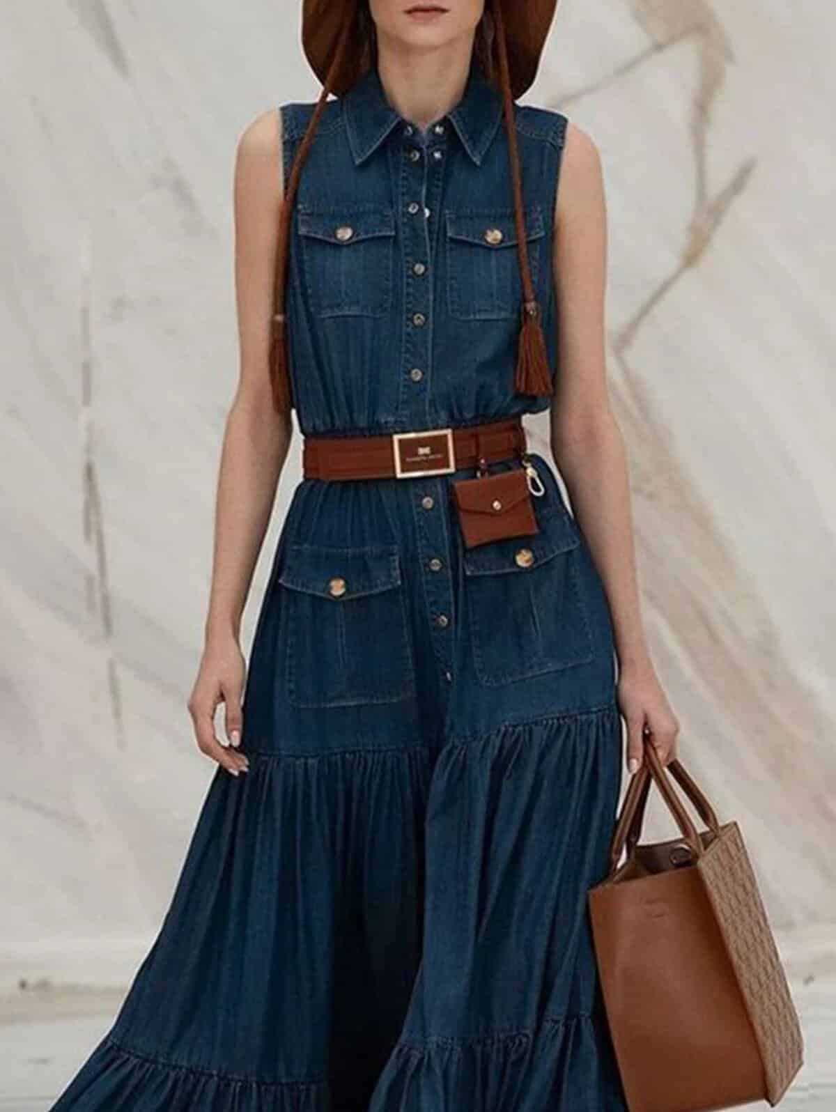 Flowy Western Dress