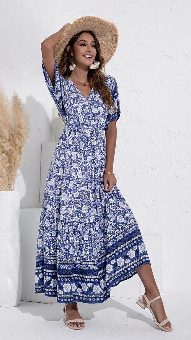 Yellow Flowy Maxi Dress