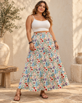 Boho Ruffle Skirt, full-length hero view