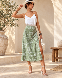 Boho Split Skirt, full-length hero view