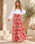 Boho Wrap Maxi Skirt, full-length hero view