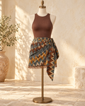 Brown Boho Skirt, full-length hero view