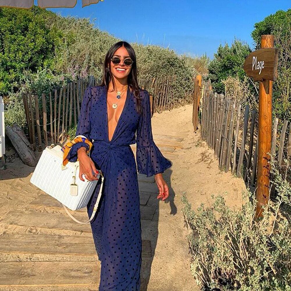 Long Bell Sleeve Dress