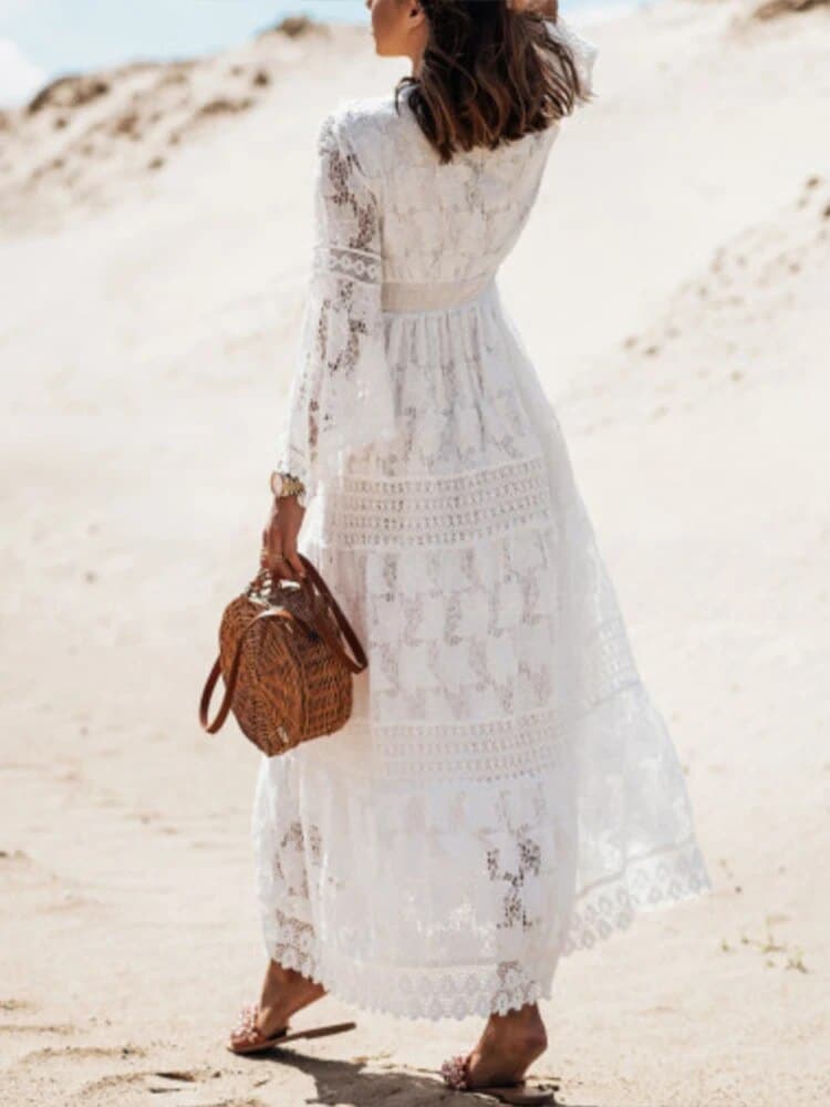 Boho Lace Maternity Dress