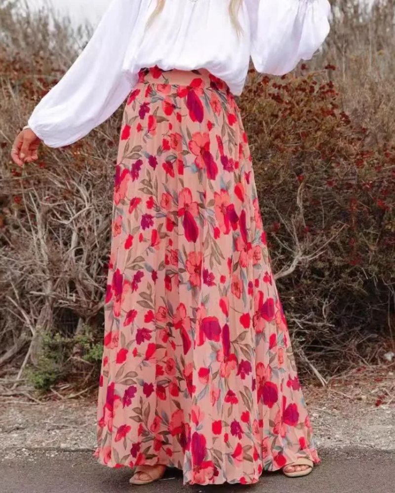 Boho Wrap Maxi Skirt