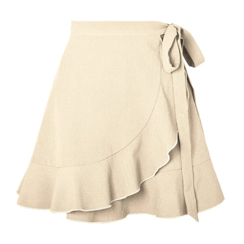Boho Wrap Mini Skirt