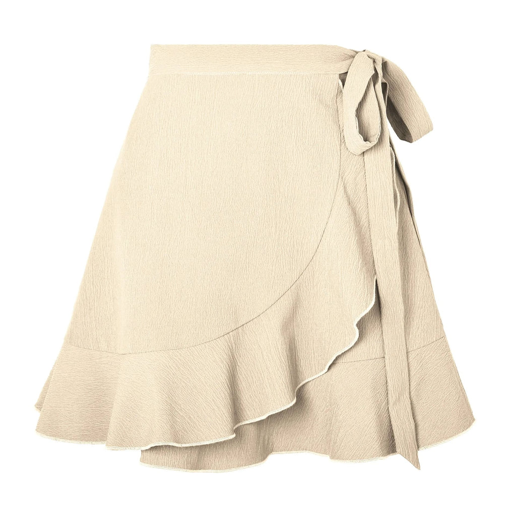Boho Wrap Mini Skirt
