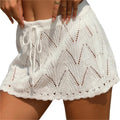 White Boho Mini Skirt