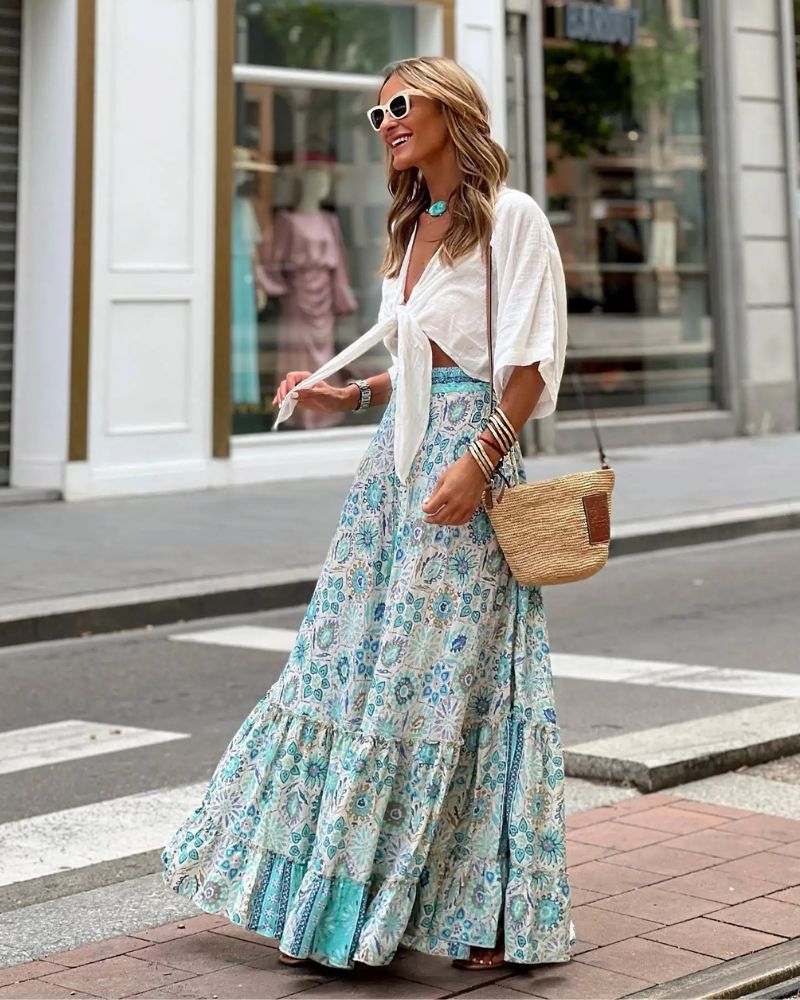 Layered Winter Boho Skirt