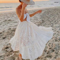 White Cotton Boho Skirt