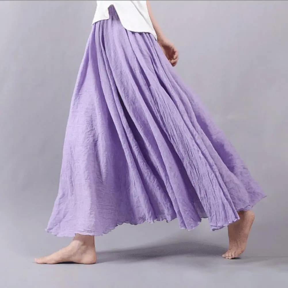 Boho Linen Skirt