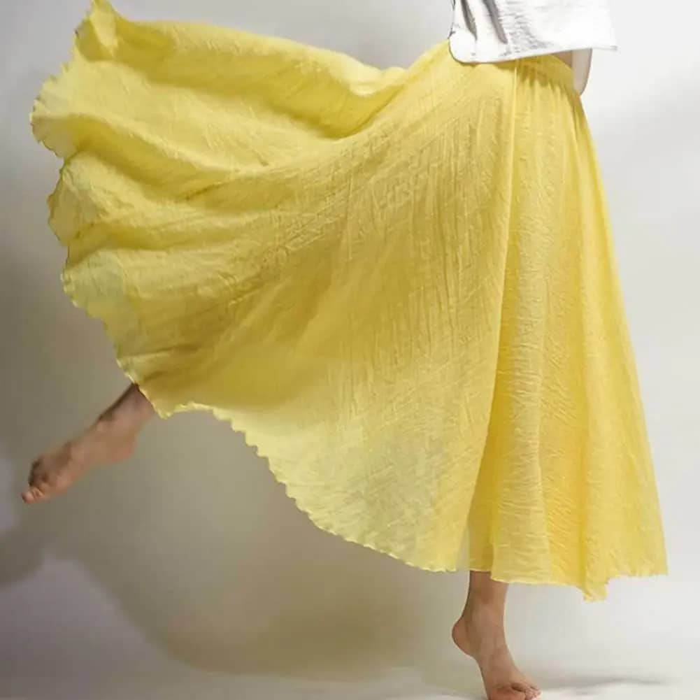 Boho Linen Skirt