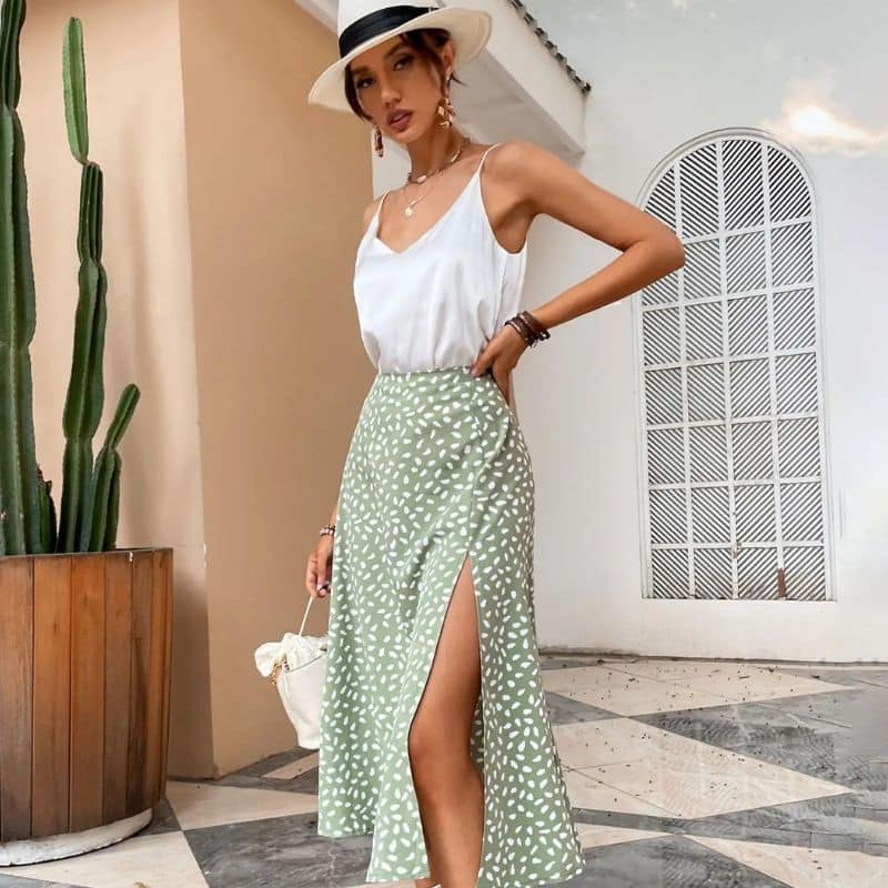 Boho Split Skirt