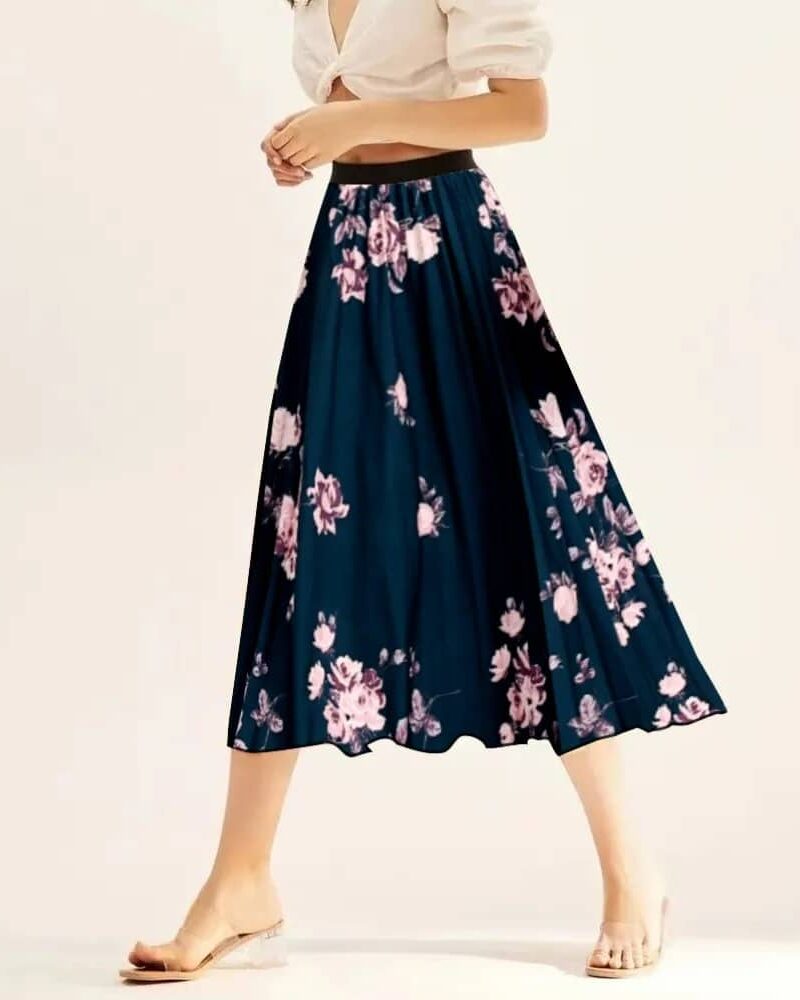 Navy Boho Skirt