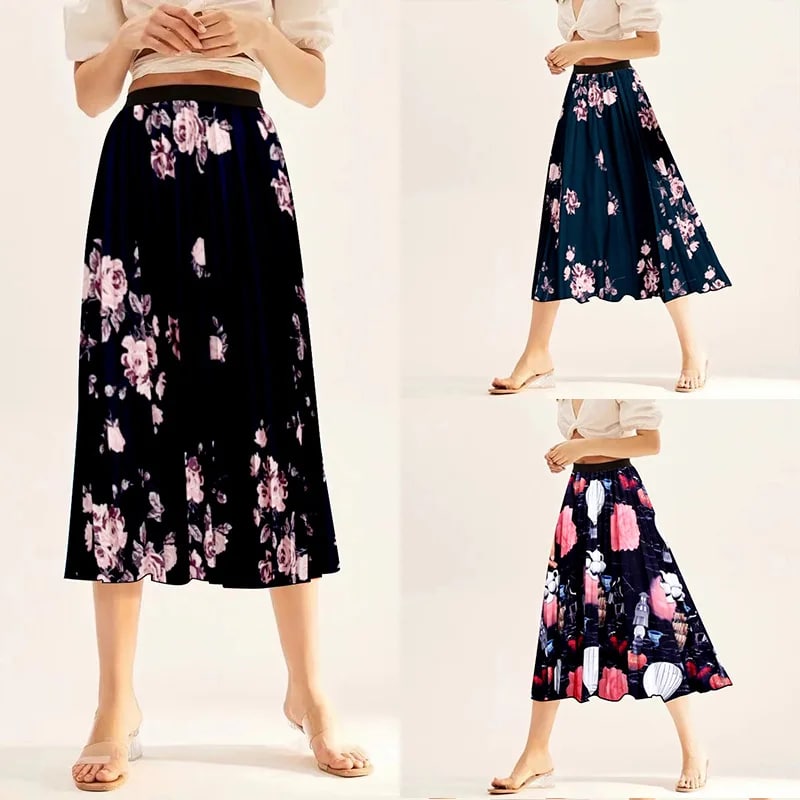 Navy Boho Skirt