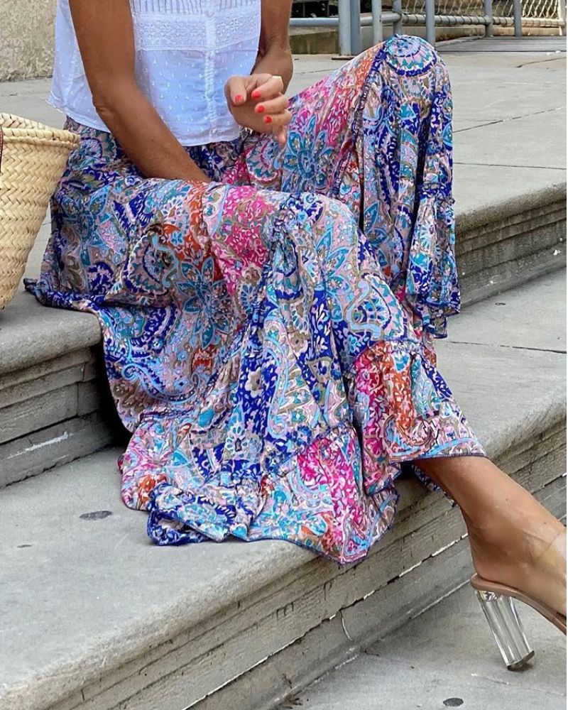 Boho Paisley Skirt