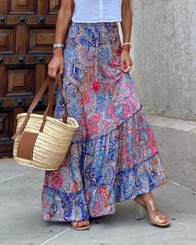 Boho Paisley Skirt