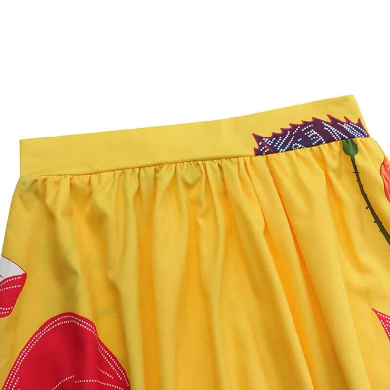 Yellow Boho Maxi Skirt