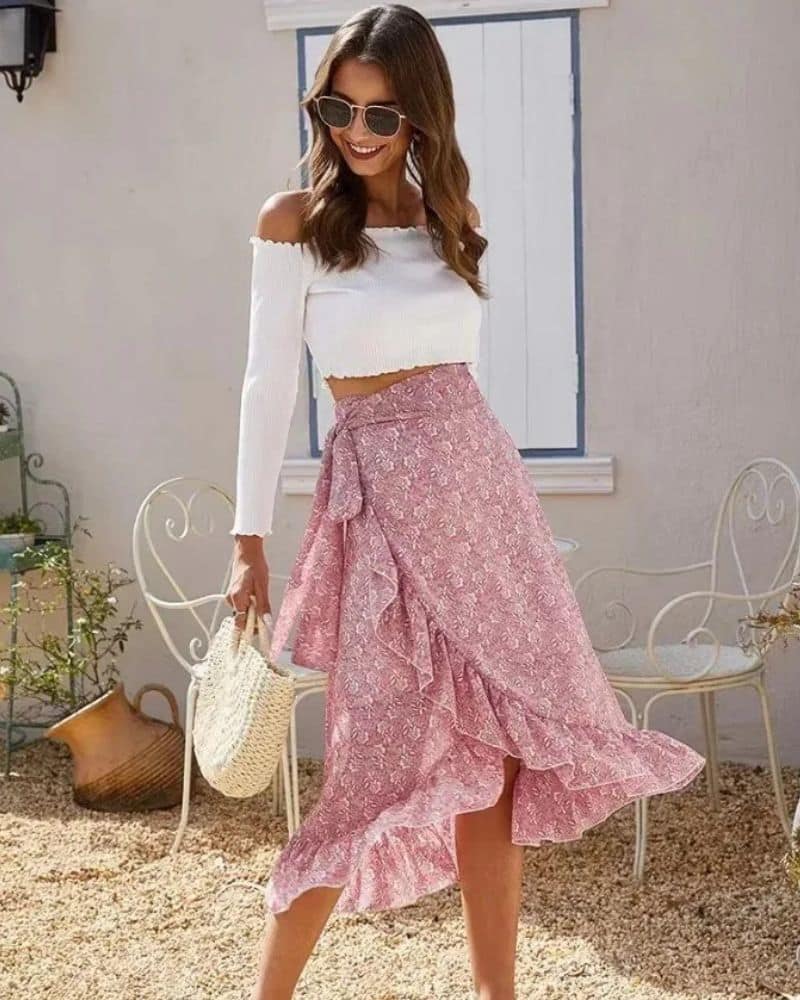 Boho Print Skirt