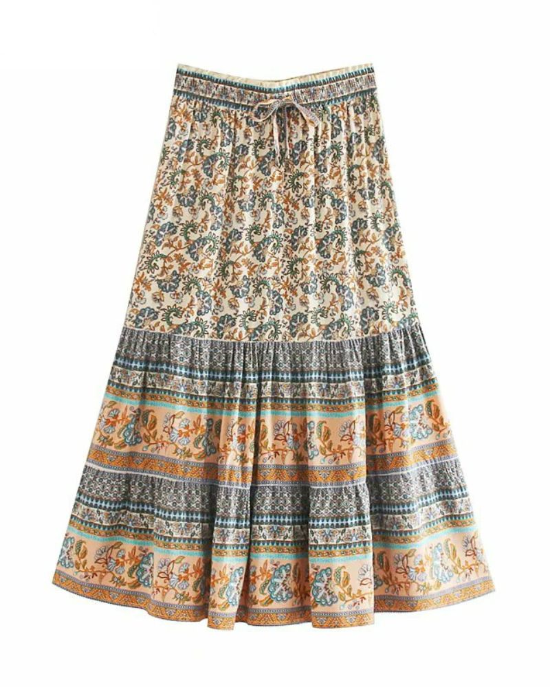 Vintage Boho Maxi Skirt
