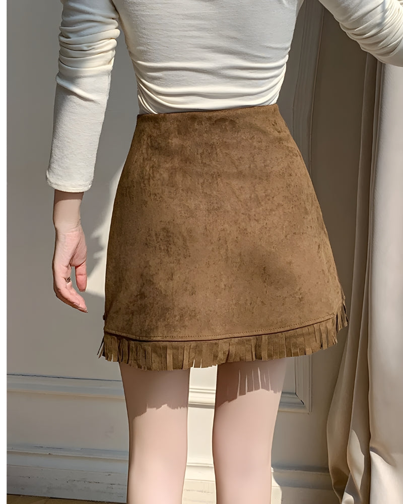 High Waisted Boho Skirt