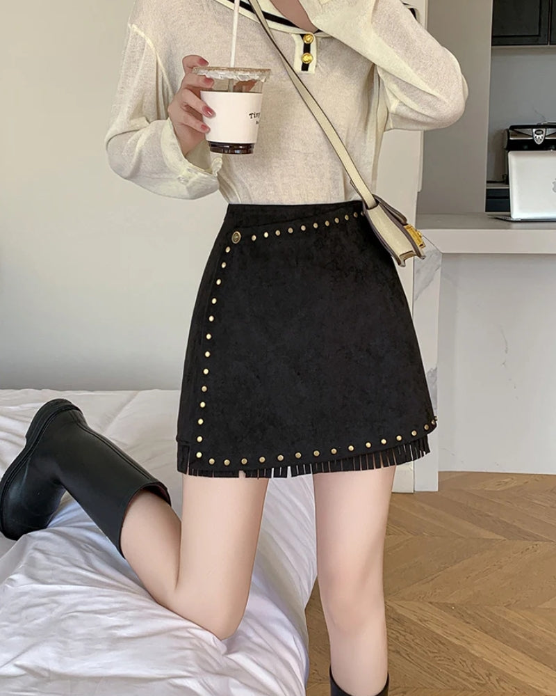 High Waisted Boho Skirt