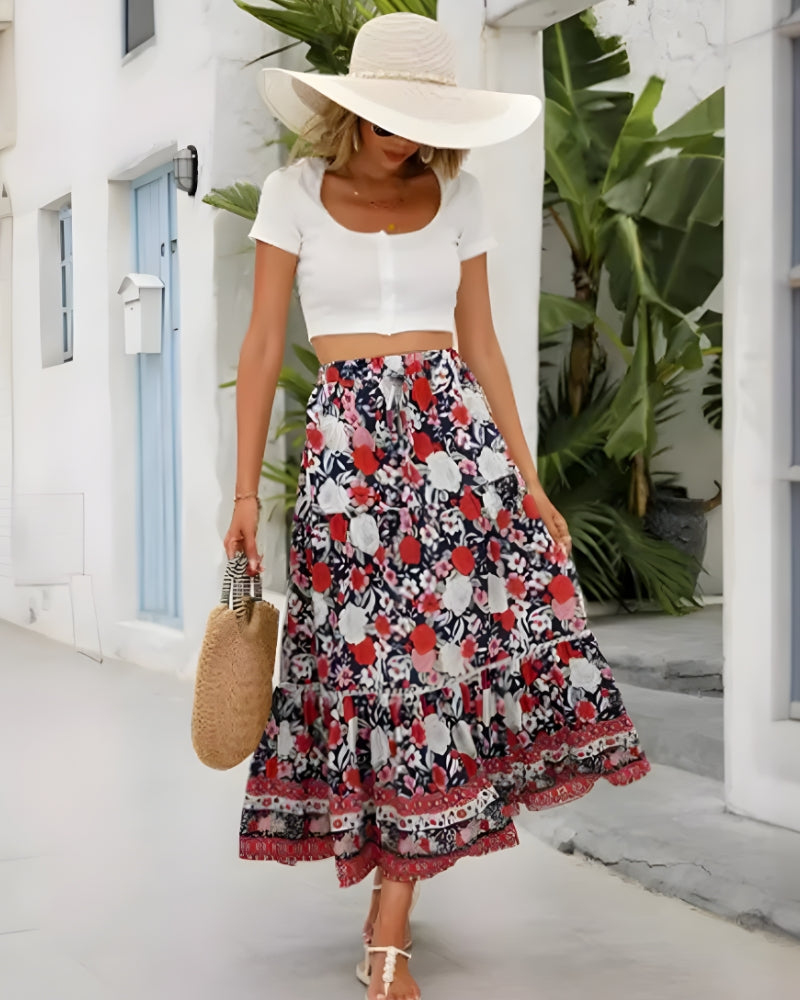 Long Flowy Skirt Boho