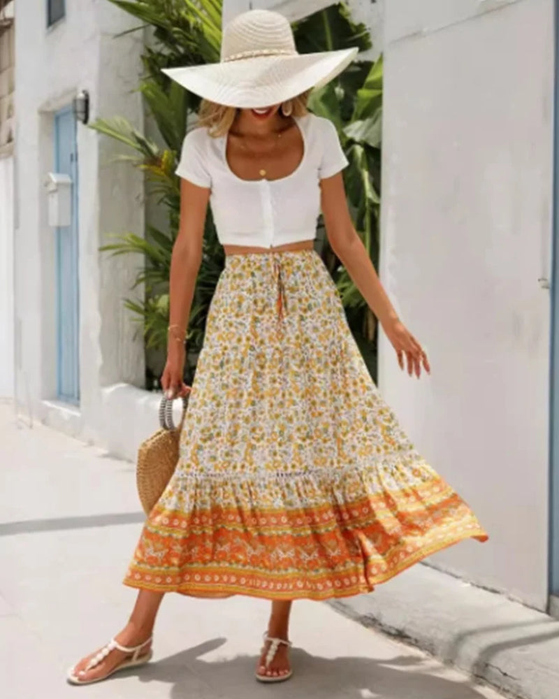 Long Flowy Skirt Boho