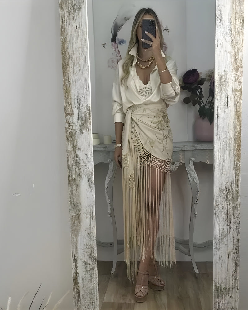 Boho Mini Skirt