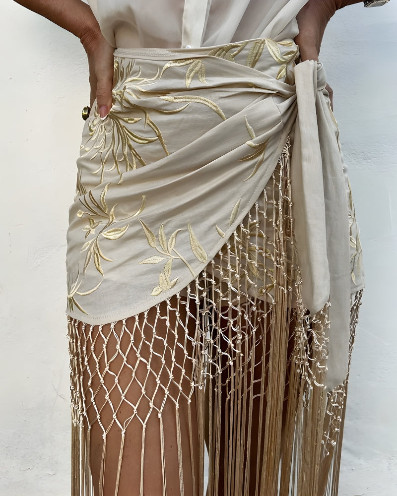 Boho Mini Skirt
