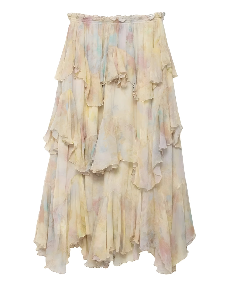 Boho Tiered Maxi Skirt